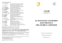 IL FASCICOLO SANITARIO ELETTRONICO FRA