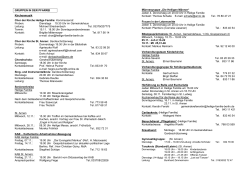 Gruppen in der Gemeinde - Katholische Kirchengemeinde Heilige