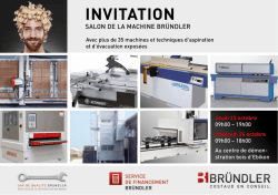 Invitation - Journ&eacute;es de d&eacute;monstration Bois