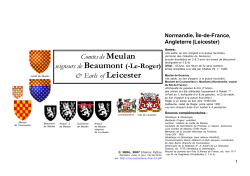 Comtes de Meulan seigneurs de Beaumont (-Le-Roger)