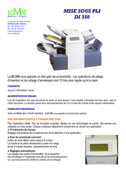 MISE SOUS PLI DI 350