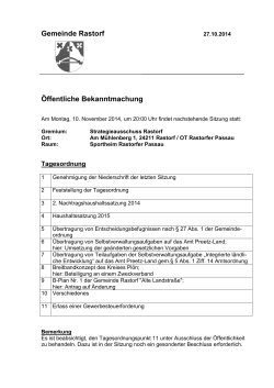 StrA 3 10.11.2014 - Gemeinde Rastorf