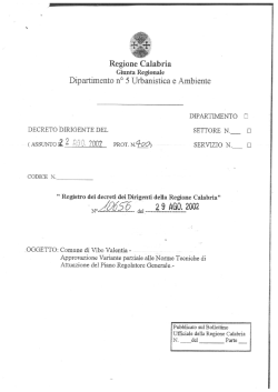 decreto reg. vaiante NTA - Gazzetta Amministrativa