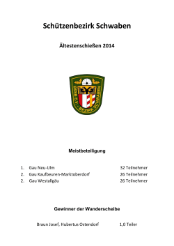 Ergebnisliste 2014 - Schützenbezirk Schwaben