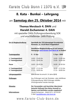 8. Kata-Bunkai-Lehrgang - BUDO ZENTRUM MECKENHEIM