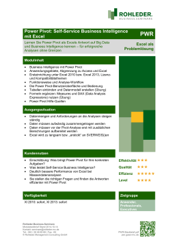 Modulsteckbrief, PDF - Rohleder.Business.Seminare