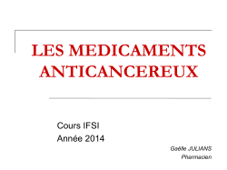 2014-12-10 – Mme JULIAN -Les médicaments