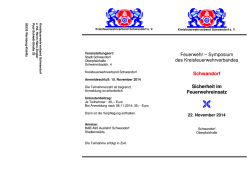 Feuerwehr &ndash; Symposium des Kreisfeuerwehrverbandes Schwandorf