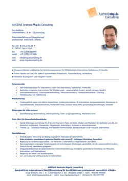 AMCONS Andreas Migula Consulting