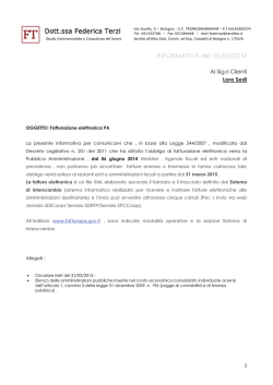 informativa del 16 maggio 2014