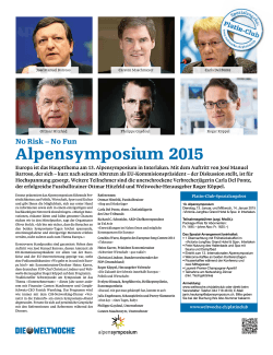 Alpensymposium 2015 - Die Weltwoche