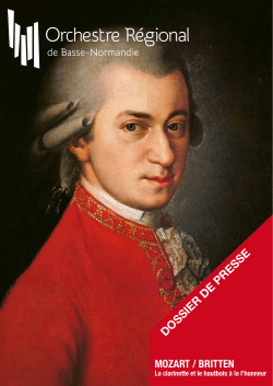 Mozart-Britten - Orchestre Régional de Basse