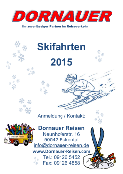 Skifahrten 2015 - Dornauer-Reisen