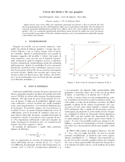 Curva del diodo e fit con gnuplot