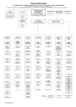 Organisationsplan - Bayerisches Staatsministerium f&uuml;r Arbeit und