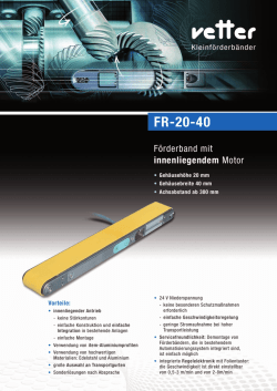 FR-20-40 - Vetter Kleinf&ouml;rderb&auml;nder