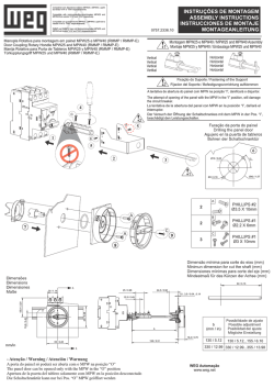 Instru&ccedil;&otilde;es de instala&ccedil;&atilde;o / Installation instructions - Weg