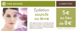 Épilation sourcils ou lèvre - Centre commercial auchan Centre