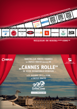 „Cannes Rolle“ - Marketing-Club Münster/Osnabrück