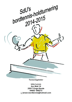 Holdopstilling - SdU