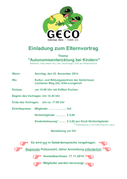 Flyer Info - GECO