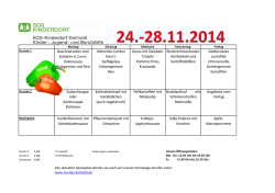 Der aktuelle Speiseplan zum Download - SOS-Kinderdorf