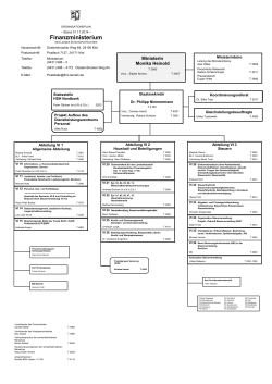 Organisationsplan Finanzministerium Schleswig-Holstein (PDF, 167