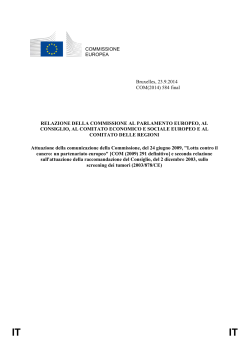 COMMISSIONE EUROPEA Bruxelles, 23.9.2014 COM(2014) 584