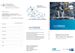 Flyer IHK-Forum - und Handelskammer Aachen