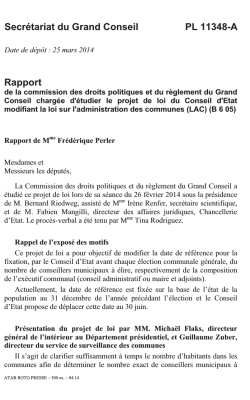 Rapport PL 11348-A - République et canton de Genève