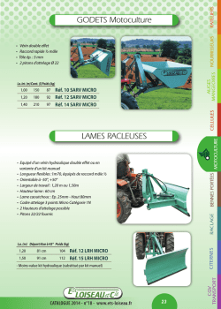 GODETS Motoculture LAMES RACLEUSES