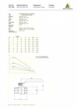 Edelstahl-Kugelhahn Typ Binox - RSW Armaturen GmbH