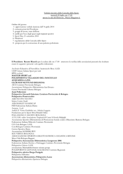 Consulta sport 22 luglio 2014 appr 22 sett 14