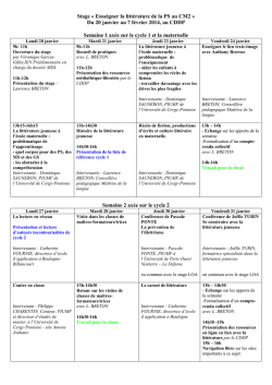 Grille de stage 2014