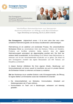Enneagramm Workshop-11-2014 - Sabine Kamp