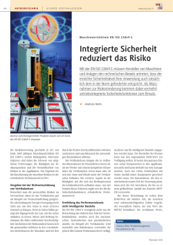 Integrierte Sicherheit reduziert das Risiko - Polyscope