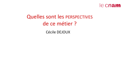 Manager - C. DEJOUX, Maître de Conférences@CecilleDej 2