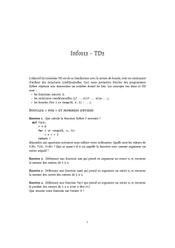 Fiche de TD N&deg;3 (PDF)