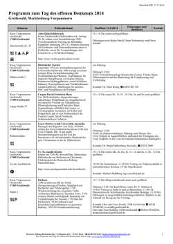 Programm als PDF herunterladen - Tag des offenen Denkmals