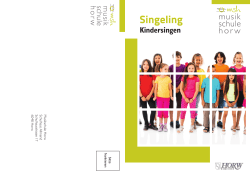 Singeling Kindersingen - Schule Horw Online