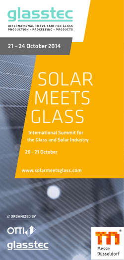 Download programme - Glasstec
