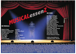 Plakat MusicalEssenZ - Landgasthof Paulus