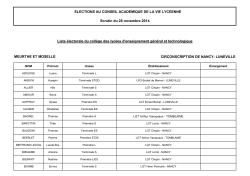 LGT-Liste électorale de NANCY-LUNEVILLE 2014