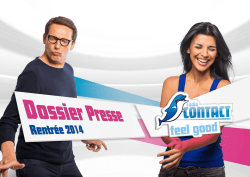 Dossier de presse - Rentr&eacute;e Radio Contact