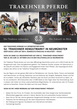 Mediadaten (pdf) - Trakehner Verband