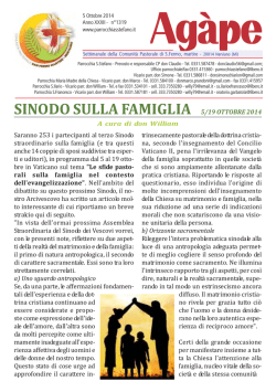 Domenica 5 ottobre 2014 - Parrocchia Santo Stefano Nerviano