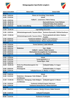 Hallenplan 2014 - SG Lenglern eV