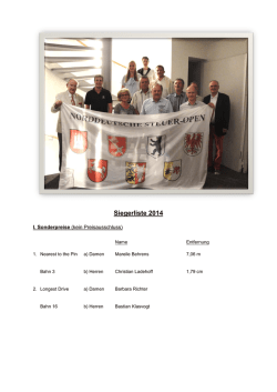 Siegerliste 2014