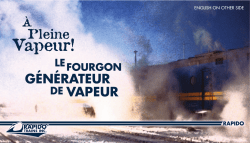 fourgon le générateur vapeur de