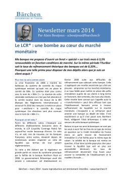 Newsletter mars 2014